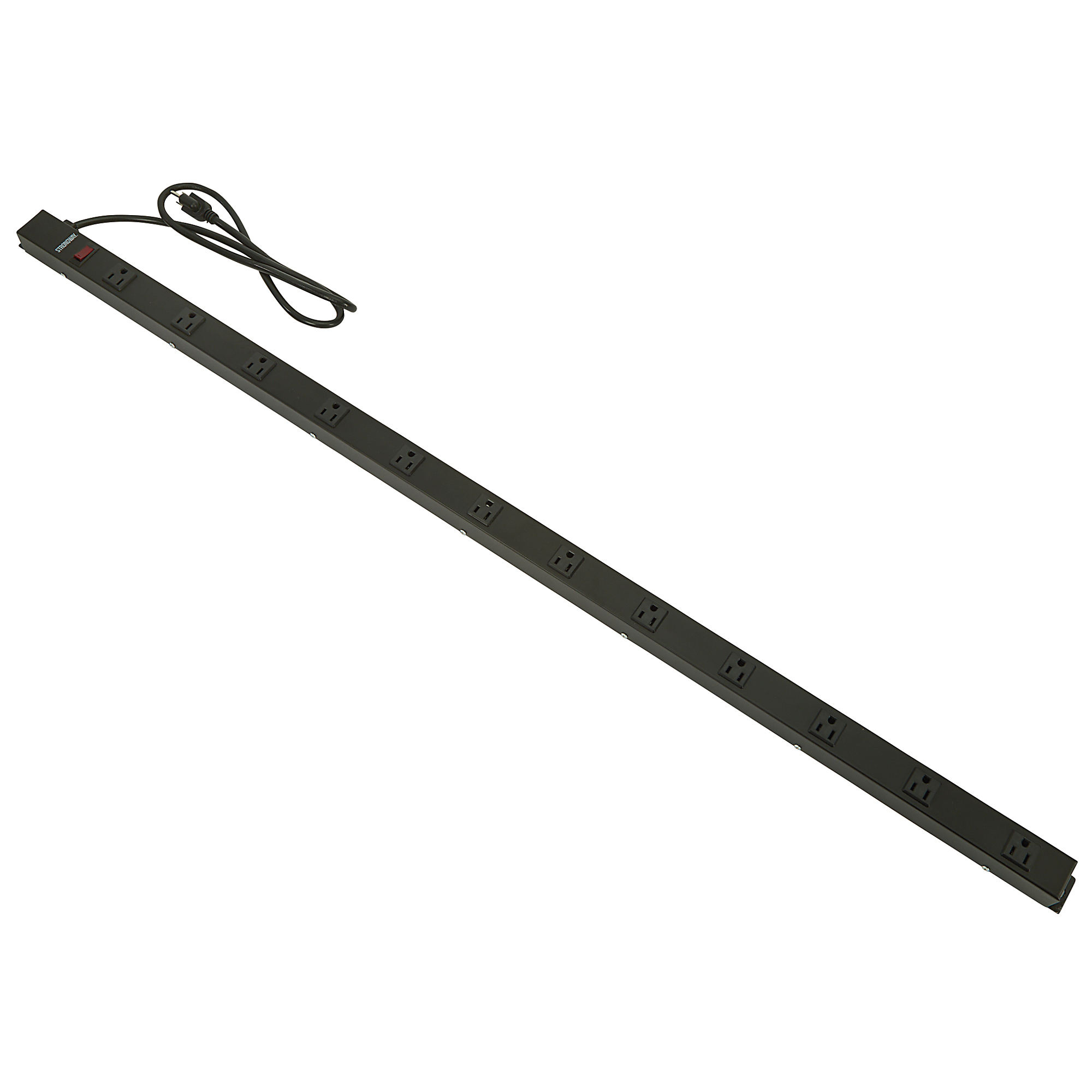 Strongway Metal 12-Outlet Power Strip, 4ft., 15 Amps